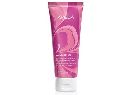 Aveda special edition hand relief bottle in pink